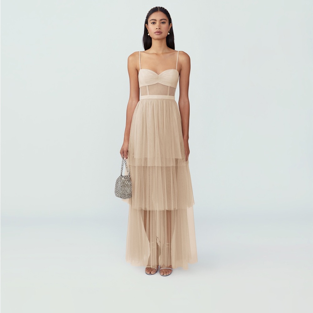 Fame and Partners - Corset Tiered Gown - NWT